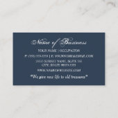 ヴィンテージのスタイルの骨董屋の名刺 名刺 (裏面)