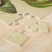 ヴィンテージのスタイルの黄色およびオレンジヒマワリのパズル ジグソーパズル (側面)