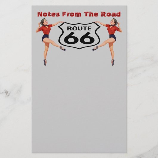 ヴィンテージのスタイルの"蹴られた"文房具は発言をカスタマイズ 便箋 (正面)