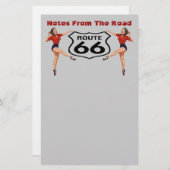 ヴィンテージのスタイルの"蹴られた"文房具は発言をカスタマイズ 便箋 (正面/裏面)