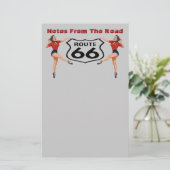 ヴィンテージのスタイルの"蹴られた"文房具は発言をカスタマイズ 便箋 (スタンド正面)