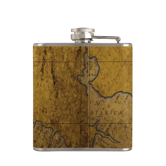 ヴィンテージのスタイルは船を直面された、おもしろいな得よう フラスク (裏面)