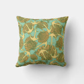 ヴィンテージのスタイルパターンのいかりそして貝 クッション (裏面)