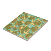 ヴィンテージのスタイルパターンのいかりそして貝 タイル (側面)