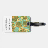 ヴィンテージのスタイルパターンのいかりそして貝 ラゲッジタグ (裏面横)