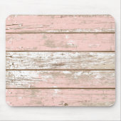 ヴィンテージのスタイル|の素朴なピンクの木製のマウスパッド マウスパッド (正面)