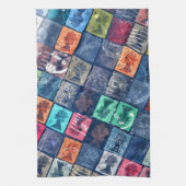 ヴィンテージのスタンプ キッチンタオル (縦)