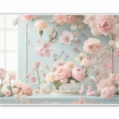 ヴィンテージのステッカー花びらワルツ シール (正面)