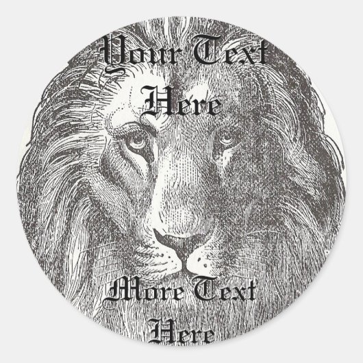 ヴィンテージのステッカー ラウンドシール (正面)