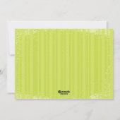 ヴィンテージのストライプな休日カード シーズンカード (裏面)