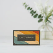 ヴィンテージのストライプな名刺 名刺 (スタンド正面)