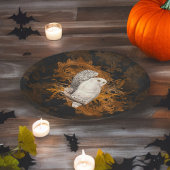 ヴィンテージのスノーフールオンオレンジダマスクハロウィーン ペーパープレート