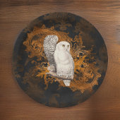 ヴィンテージのスノーフールオンオレンジダマスクハロウィーン ペーパープレート