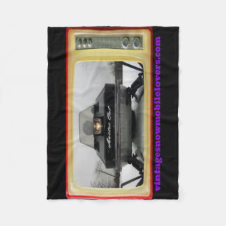 ヴィンテージのスノーモービルの恋人1972の北極猫毛布 フリースブランケット