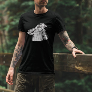 ヴィンテージのスパイカメラ風刺画を持つ写真家 Tシャツ