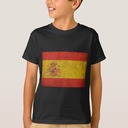 ヴィンテージのスペインの旗 Tシャツ (正面)