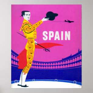 ヴィンテージのスペインの闘牛士のBullfighter ポスター