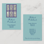 ヴィンテージのスペイン人のタロット 名刺 (正面/裏面)