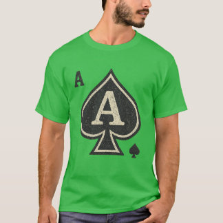 ヴィンテージのスペードのエース - ダストレスポーカークレスト Tシャツ