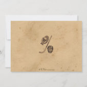 ヴィンテージのスポーツのチケットの誕生日の招待-ホッケー 招待状 (裏面)