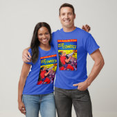 ヴィンテージのスーパーヒーローの漫画本カバー芸術 Tシャツ (ユニセックス)