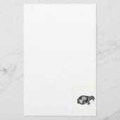 ヴィンテージのセイウチのスケッチのデザインのイメージのスケッチ 便箋 (正面)