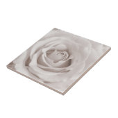 ヴィンテージのセピア色の白い及びクリーム色のばら色の背景のカスタム タイル (側面)