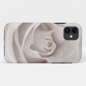 ヴィンテージのセピア色の白い及びクリーム色のばら色の背景のカスタム Case-Mate iPhoneケース (裏面(横))
