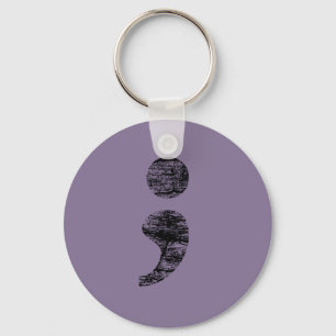 ヴィンテージのセミコロンKeychain キーホルダー