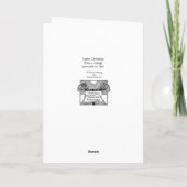 ヴィンテージのセントニコラスサンタのクリスマスカード カード (裏面)