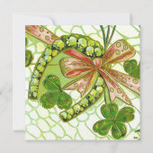 ヴィンテージのセントパトリックの日の招待状 招待状 (裏面)