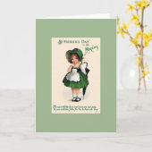 ヴィンテージのセントパトリックの日の朝の挨拶状 カード (黄色い花)