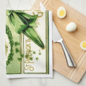 ヴィンテージのセントパトリックの日 キッチンタオル (四つ折り)