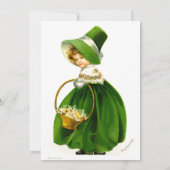 ヴィンテージのセントパトリックデー 招待状 (裏面)