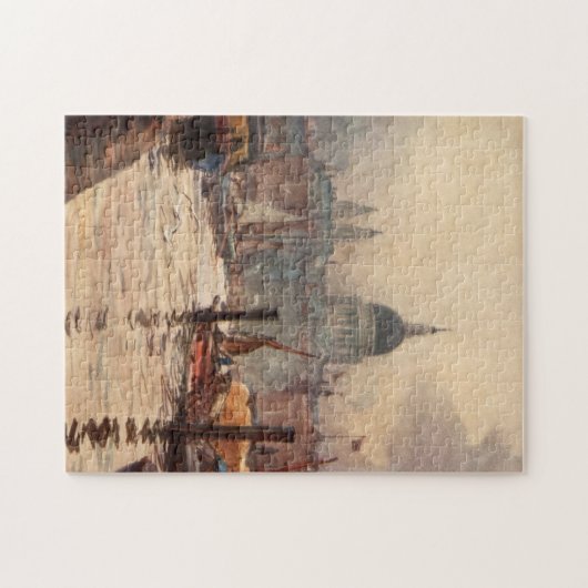 ヴィンテージのセントポールのカテドラルテムズロンドンイギリス ジグソーパズル (横)