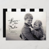 ヴィンテージのセーブ・ザ・デート案内 セーブザデート (正面/裏面)