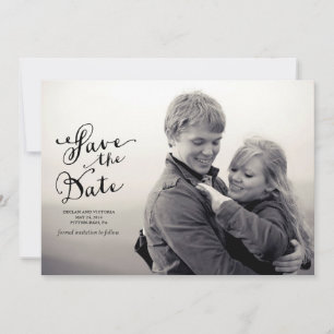 ヴィンテージのセーブ・ザ・デート案内 セーブザデート