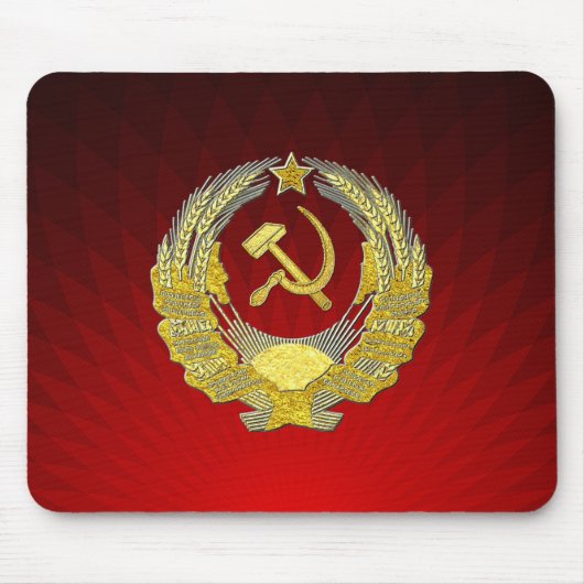 ヴィンテージのソビエトスタイル マウスパッド (正面)