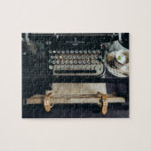 ヴィンテージのタイプライターのパズル ジグソーパズル (横)