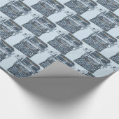 ヴィンテージのタイプライターの包装紙 ラッピングペーパー (角)