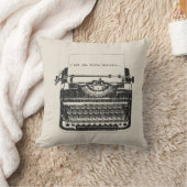 ヴィンテージのタイプライターの枕 クッション (ブランケット)