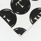 ヴィンテージのタイプライターの鍵パターン|作家 フリースブランケット (角)