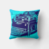 ヴィンテージのタイプライター クッション (裏面)