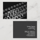 ヴィンテージのタイプライター 名刺 (正面/裏面)