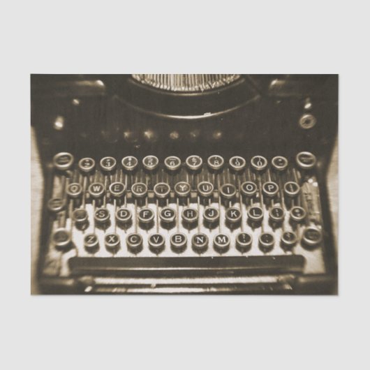 ヴィンテージのタイプライター 薄葉紙 (正面)