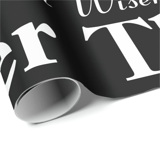 ヴィンテージのタイポグラフィのマイル標石の誕生日 ラッピングペーパー (ロールコーナー)