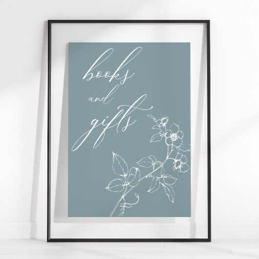 ヴィンテージのタイムレスフローラ赤ちゃんシャワー本の贈り物 ポスター