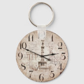 ヴィンテージのタイムロック キーホルダー (裏面)