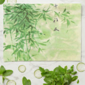 ヴィンテージのタケ キッチンタオル (折り畳み)