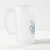 ヴィンテージのタコのマグ フロストグラスビールジョッキ (左)